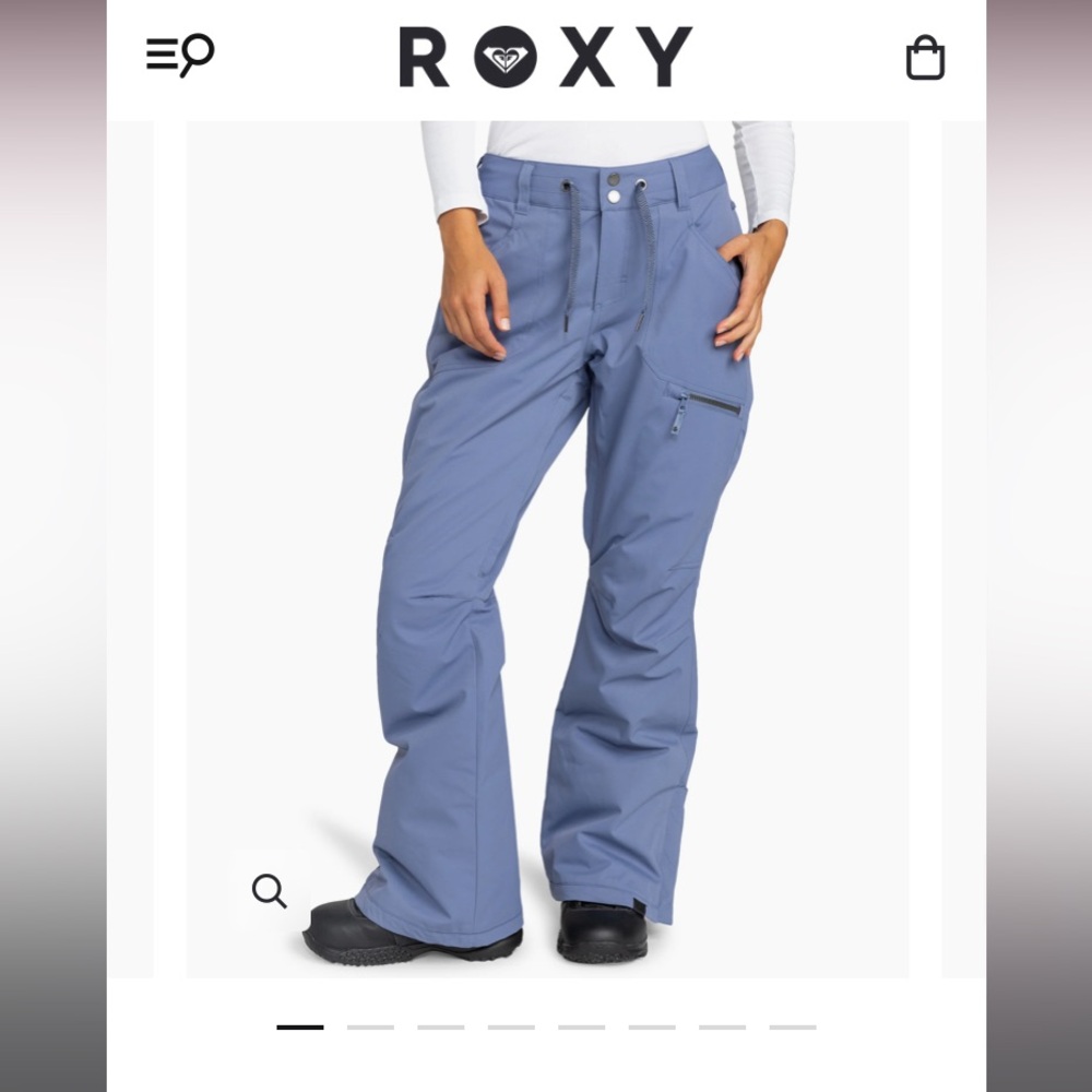 Roxy steely blue Snow Pants
